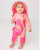 Zoocchini Cape Sunhat UPF50 Franny the Flamingo  ZOO15066