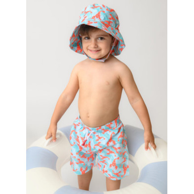 Zoocchini  Σετ UV Μαγιώ Πάνα Bucket Καπέλο Μπλούζα Lobster  ZOO16023