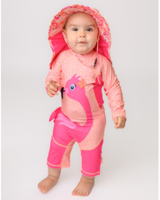 Zoocchini Surf Suit UPF50 Franny the Flamingo  ZOO12424