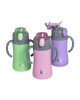 Ecolife Παιδικό Θερμός με Καλαμάκι 300ml Kids Thermos Λιλά 33-BO-2993
