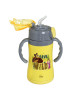 Ecolife Παιδικό Θερμός με Καλαμάκι 300ml Masha -Save The Wild κίτρινο 33-BO-2123