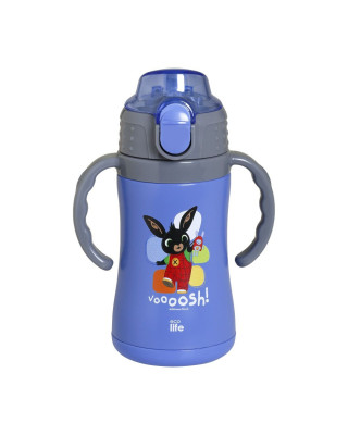 Ecolife Παιδικό Θερμός με Καλαμάκι 300ml Bing - Voooosh' (blue) 33-BO-2124