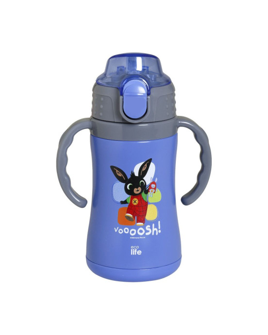Ecolife Παιδικό Θερμός με Καλαμάκι 300ml Bing - Voooosh' (blue) 33-BO-2124