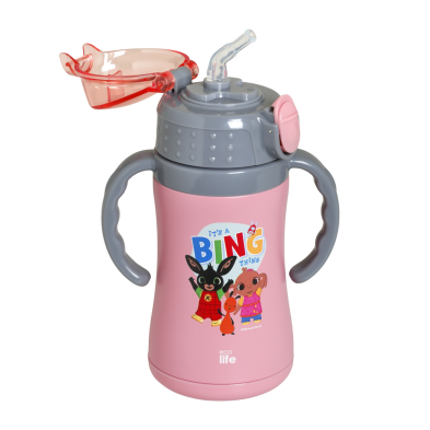 Ecolife Παιδικό Θερμός με Καλαμάκι 300ml 'It's A Bing Thing' (pink) 33-BO-2125