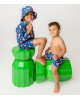 Zoocchini Σετ UV Μαγιώ Πάνα Bucket Καπέλο Μπλούζα Walrus ZOO16022 
