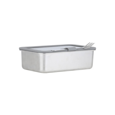 Estia ΦΑΓΗΤΟΔΟΧΕΙΟ ΑΝΟΞΕΙΔΩΤΟ 1250ml ΜΕ ΓΥΑΛΙΝΟ ΚΑΠΑΚΙ & ΑΝΟΞΕΙΔΩΤΟ ΠΙΡΟΥΝΙ 01-33026