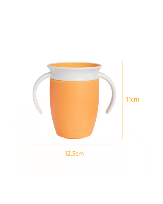 Munchkin Ποτηράκι εκπαιδευτικό Miracle 360˚ Trainer Cup πορτοκαλί  90223