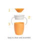 Munchkin Ποτηράκι εκπαιδευτικό Miracle 360˚ Trainer Cup πορτοκαλί  90223