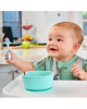 Munchkin  3PK GENTLE DIP SELF-FEEDING SPOON (BLUE-GRN)  90262