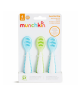 Munchkin  3PK GENTLE DIP SELF-FEEDING SPOON (BLUE-GRN)  90262