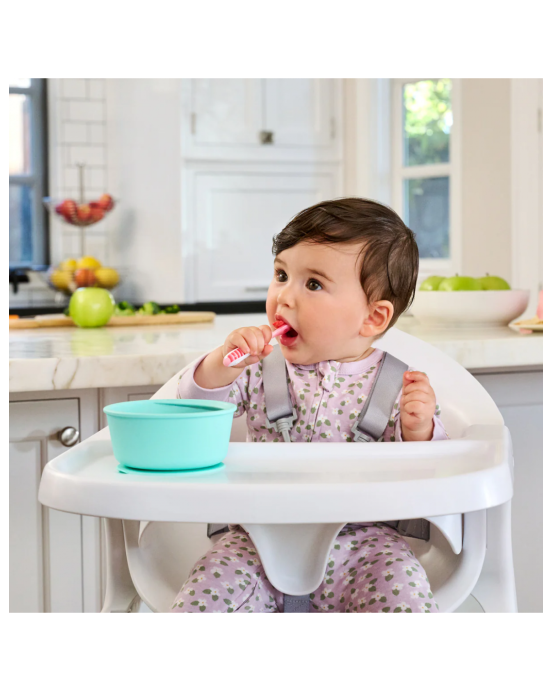 Munchkin  3PK GENTLE DIP SELF-FEEDING SPOON (PNK-PRP)  91510