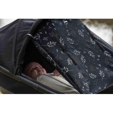 Dooky Ηλιοπροστασία καροτσιού UPF50+ Romantic Leaves Black DK-126711