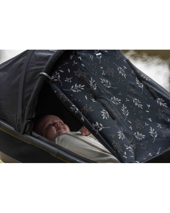 Dooky Ηλιοπροστασία καροτσιού UPF50+ Romantic Leaves Black DK-126711