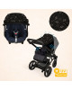 Dooky Ηλιοπροστασία καροτσιού UPF50+ Romantic Leaves Black DK-126711