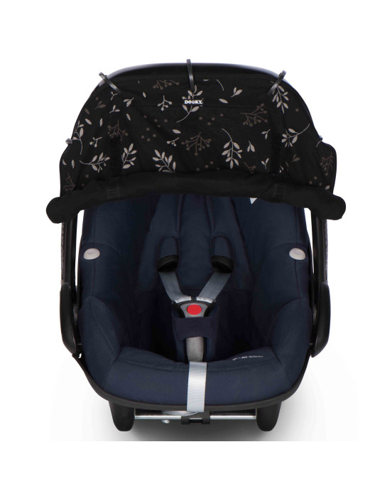 Dooky Ηλιοπροστασία καροτσιού UPF50+ Romantic Leaves Black DK-126711