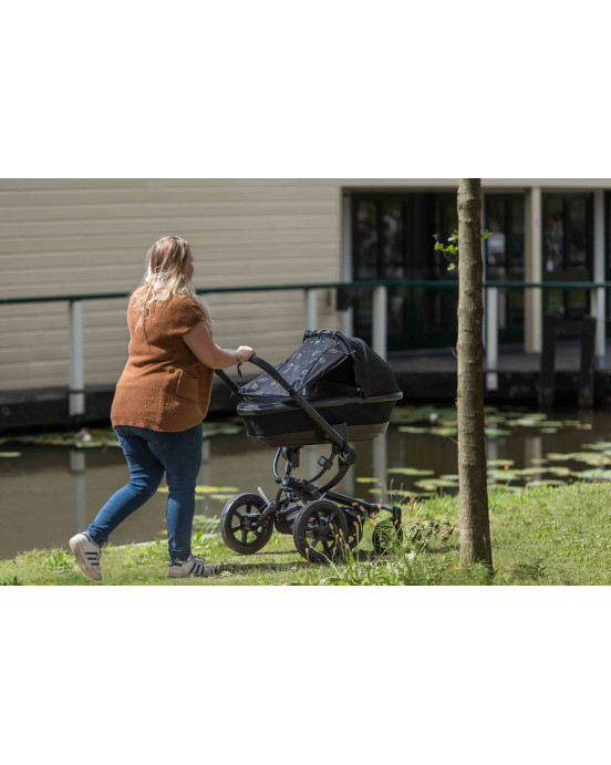 Dooky Ηλιοπροστασία καροτσιού UPF50+ Romantic Leaves Black DK-126711