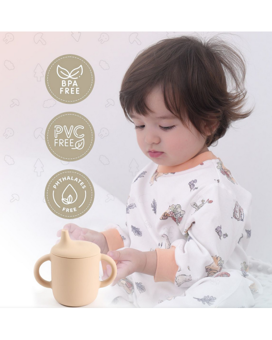 Baby Donkey Παιδικό Ποτήρι με στόμιο (150ml)  6+ μηνών πράσινο  SICUPNEW-1-1 