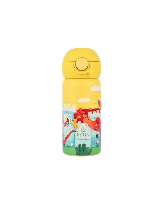 Estia ΘΕΡΜΟΣ ΠΑΙΔΙΚΟ WONDER BOTTLE SAVE THE AEGEAN 350ml FORTRESS DRAGON  01-33088