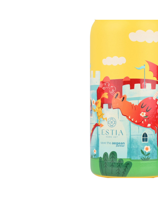 Estia ΘΕΡΜΟΣ ΠΑΙΔΙΚΟ WONDER BOTTLE SAVE THE AEGEAN 350ml FORTRESS DRAGON  01-33088