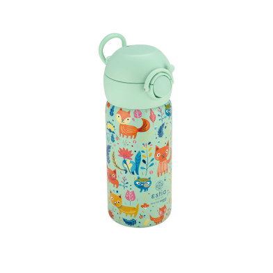 Estia ΘΕΡΜΟΣ ΠΑΙΔΙΚΟ WONDER BOTTLE SAVE THE AEGEAN 350ml FELINE FOLIAGE 01-23461