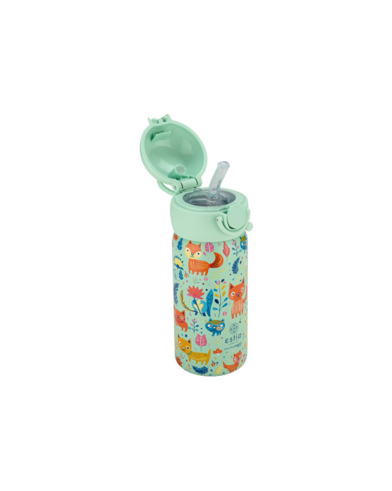 Estia ΘΕΡΜΟΣ ΠΑΙΔΙΚΟ WONDER BOTTLE SAVE THE AEGEAN 350ml FELINE FOLIAGE 01-23461