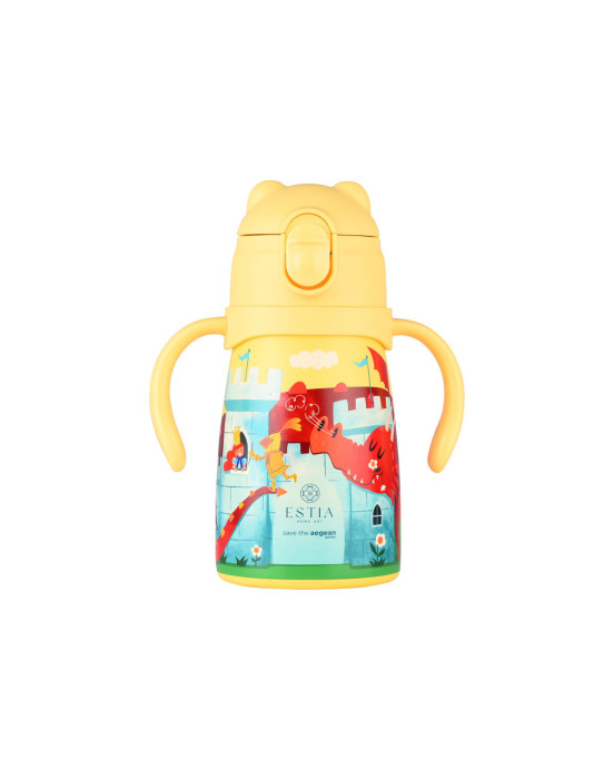 Estia ΘΕΡΜΟΣ ΠΑΙΔΙΚΟ BUBBLE BOTTLE SAVE THE AEGEAN 300ml FORTRESS DRAGON 01-33217