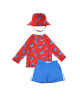Zoocchini Σετ UV Μαγιώ Bucket Καπέλο Μπλούζα Sherman the Shark ZOO16009