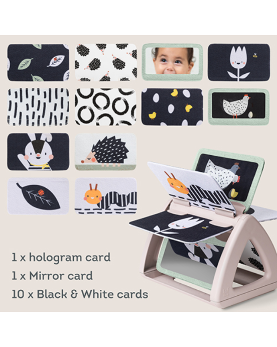 Taf Toys Βιβλίο Δραστηριοτήτων Black and White Spinning Book  0+ Μηνών T-13385