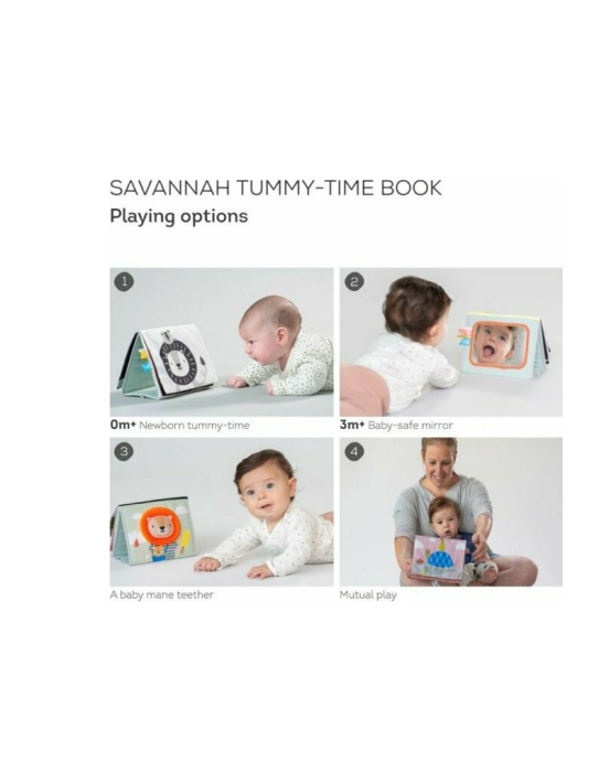 Taf Toys Βιβλίο Δραστηριοτήτων Savannah Tummy Time Book  T-12705