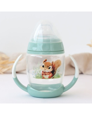 Κiokids Ποτηράκι Εκπαιδευτικό 270ML Σκιουράκι 1ο Βήμα 6+Μ 6339