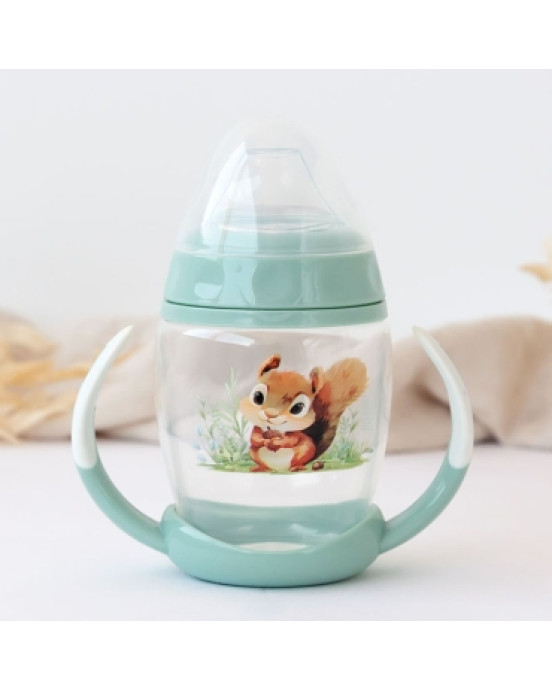 Κiokids Ποτηράκι Εκπαιδευτικό 270ML Σκιουράκι 1ο Βήμα 6+Μ 6339