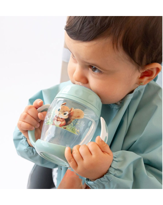 Κiokids Ποτηράκι Εκπαιδευτικό 270ML Σκιουράκι 1ο Βήμα 6+Μ 6339