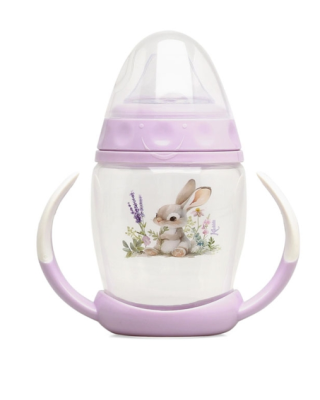 Κiokids Ποτηράκι Εκπαιδευτικό 270ML Lavender Bunny 1ο Βήμα 6+Μ 5369