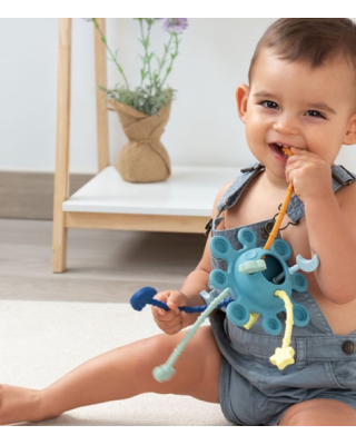 Kiokids  Μασητικό Σιλικόνης Planet Μπλε 25εκ. 4299
