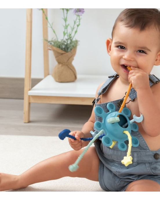 Kiokids  Μασητικό Σιλικόνης Planet Μπλε 25εκ. 4299