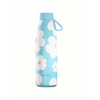 Estia Μπουκάλι Θερμός 500ml  Save The Aegean Flow BLUE DAISY  01-42189