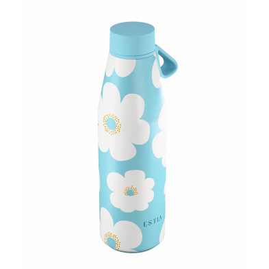 Estia Μπουκάλι Θερμός 500ml  Save The Aegean Flow BLUE DAISY  01-42189