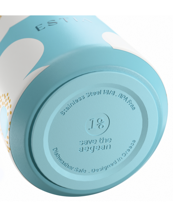 Μπουκάλι Θερμός 500ml Estia Save The Aegean Flow BLUE DAISY  01-42189