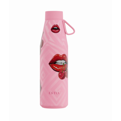 Estia Μπουκάλι Θερμός 500ml Save The Aegean Flow Blush Pop  01-42080 