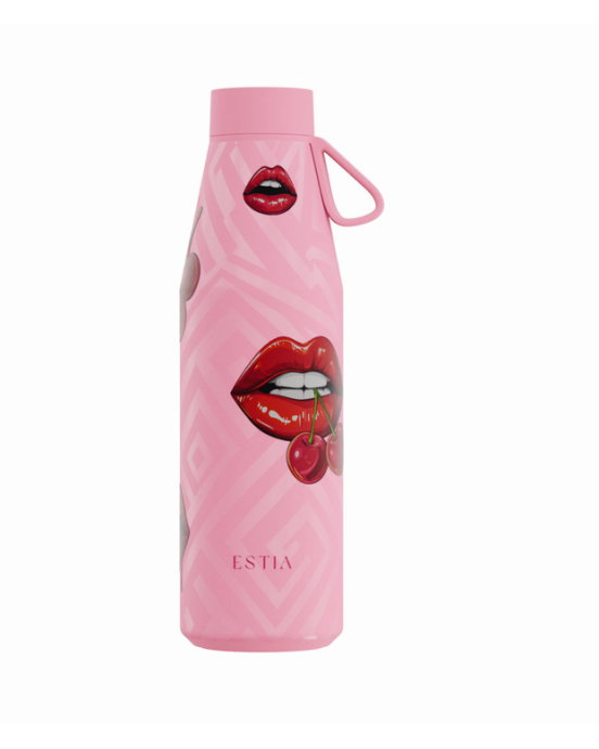Estia Μπουκάλι Θερμός 500ml Save The Aegean Flow Blush Pop  01-42080 