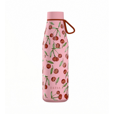 Estia Μπουκάλι Θερμός 500ml Save The Aegean Flow  CHERRY ROSE 01-41991