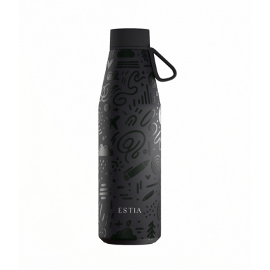 Estia  Μπουκάλι Θερμός 500ml Save The Aegean Flow Noir Echo 01-42059 