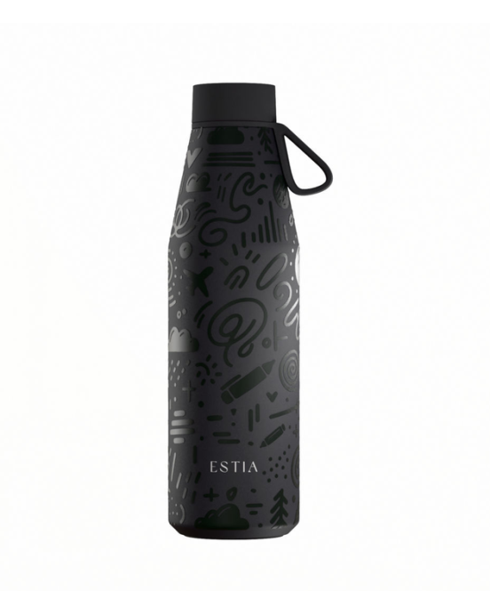 Estia  Μπουκάλι Θερμός 500ml Save The Aegean Flow Noir Echo 01-42059 
