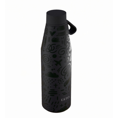 Estia  Μπουκάλι Θερμός 500ml Save The Aegean Flow Noir Echo 01-42059 