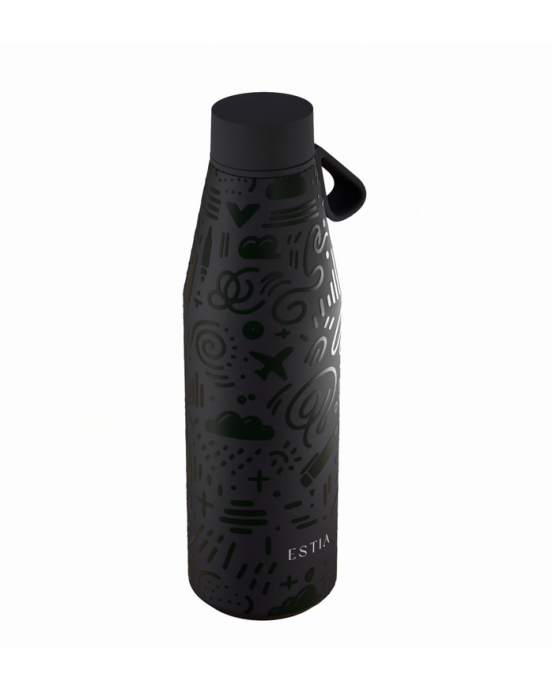 Estia  Μπουκάλι Θερμός 500ml Save The Aegean Flow Noir Echo 01-42059 
