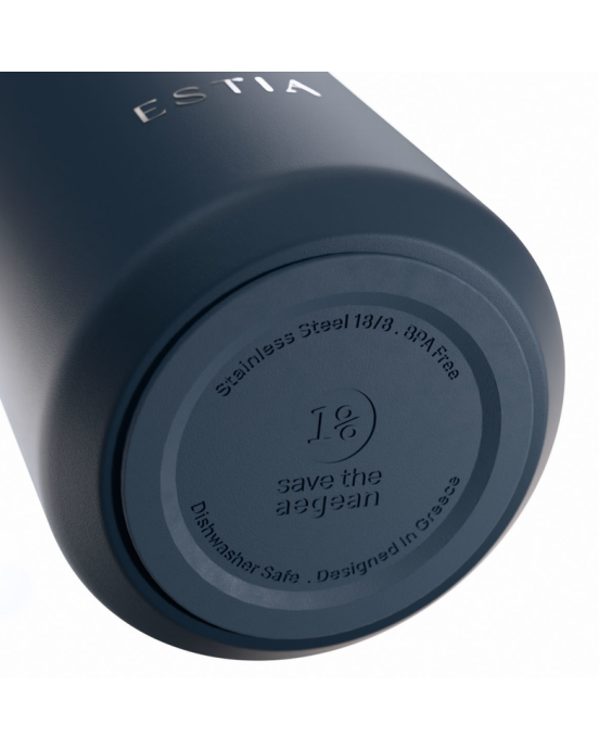 Estia Μπουκάλι Θερμός 800ml Save The Aegean Flow Indigo 01-43124 