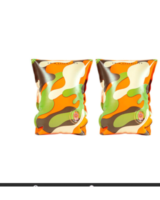 Swim Essentials: Μπρατσάκια για παιδιά από 2-6 ετών - "Orange Camouflage" SWE-2020SE37