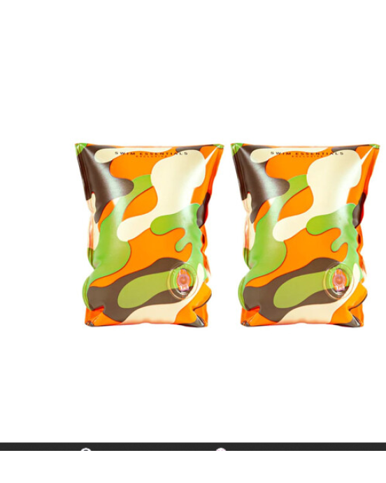 Swim Essentials: Μπρατσάκια για παιδιά από 2-6 ετών - "Orange Camouflage" SWE-2020SE37
