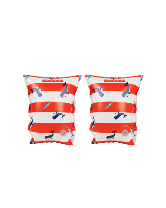 Swim Essentials: Μπρατσάκια για παιδιά από 0-2 ετών ετών - "Red-White Whale" SWE-2020SE166