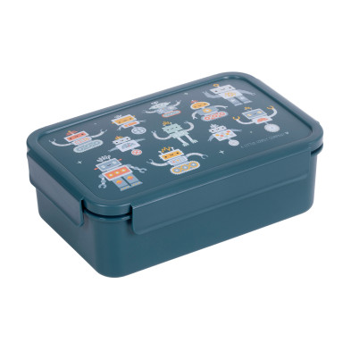 A little lovely company: Δοχείο φαγητού Bento με χωρίσματα- 1,2 L - Robots BBROBU82